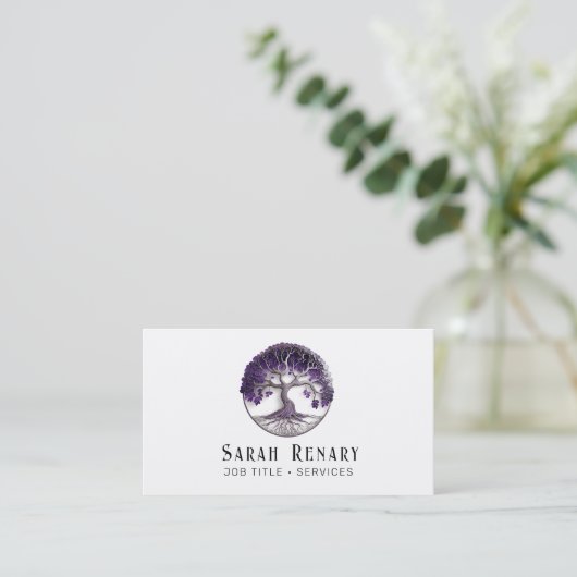 Amethyst-levensboom Visitekaartje (Staand voorkant)