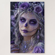 Amethyst Maan Calavera – Paarse Dag van de Doden