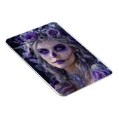 Amethyst Maan Calavera – Paarse Dag van de Doden Magneet (Rechterzijde)