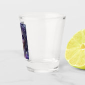 Amethyst Maan Calavera – Paarse Dag van de Doden  Shot Glas (Rechts)