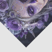 Amethyst Maan Calavera – Paarse Dag van de Doden  Tissuepapier (Detail)