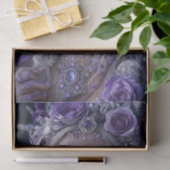 Amethyst Maan Calavera – Paarse Dag van de Doden  Tissuepapier (Geschenk)