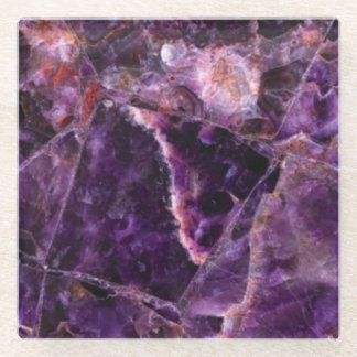 Amethyst Magic Marble Glass Onderzetter