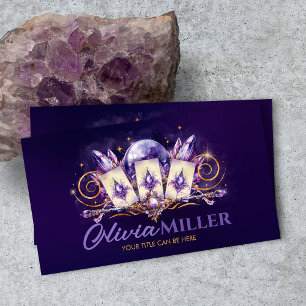 Amethyst Magic - Oracle Kaarten, Ball en kristalle Visitekaartje