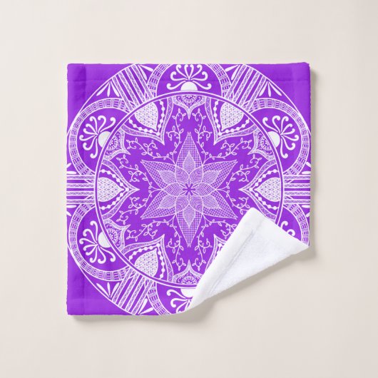 Amethyst Mandala Bad Handdoek (Wasdoekje)