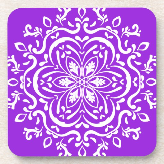 Amethyst Mandala Bier Onderzetter (Voorkant)
