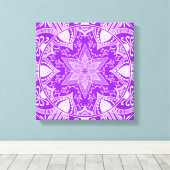 Amethyst Mandala Canvas Afdruk (Insitu (Houten vloer))