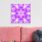 Amethyst Mandala Canvas Afdruk (Insitu (Woonkamer))
