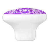 Amethyst Mandala Keramische Knop (Zijkant)