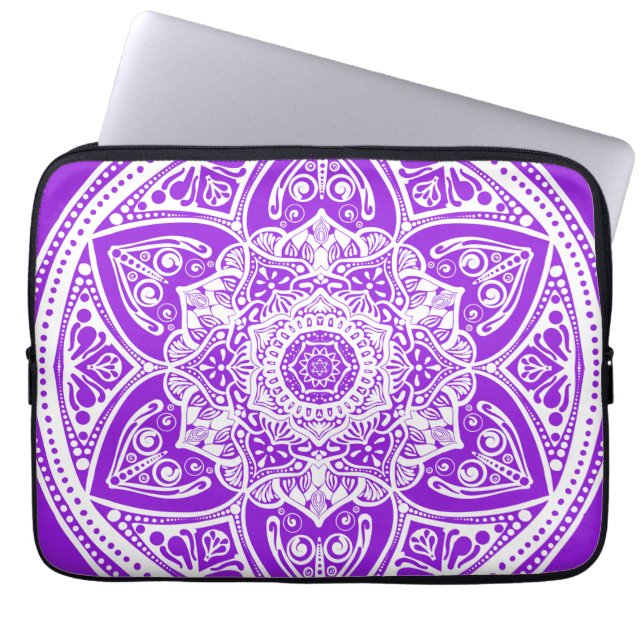 Amethyst Mandala Laptop Sleeve (Voorkant)
