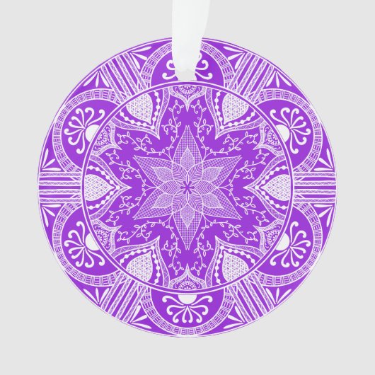 Amethyst Mandala Ornament (voorkant)