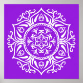 Amethyst Mandala Poster (Voorkant)