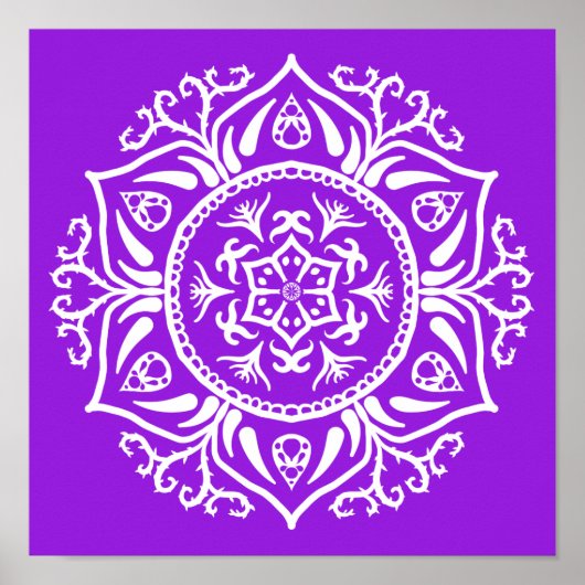 Amethyst Mandala Poster (Voorkant)