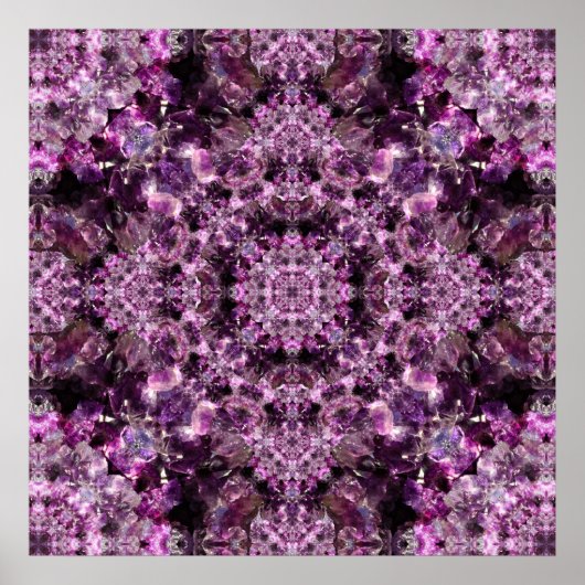 Amethyst Mandala Poster (Voorkant)