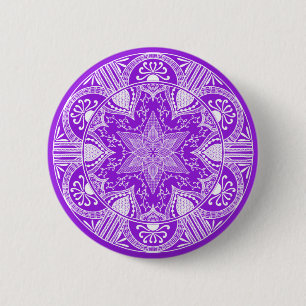 Amethyst Mandala Ronde Button 5,7 Cm