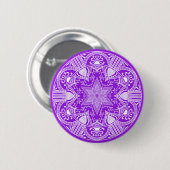 Amethyst Mandala Ronde Button 5,7 Cm (Voorkant /achterkant)