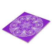 Amethyst Mandala Tegeltje (Zijkant)