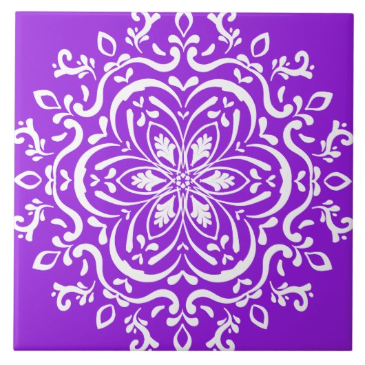Amethyst Mandala Tegeltje (Voorkant)