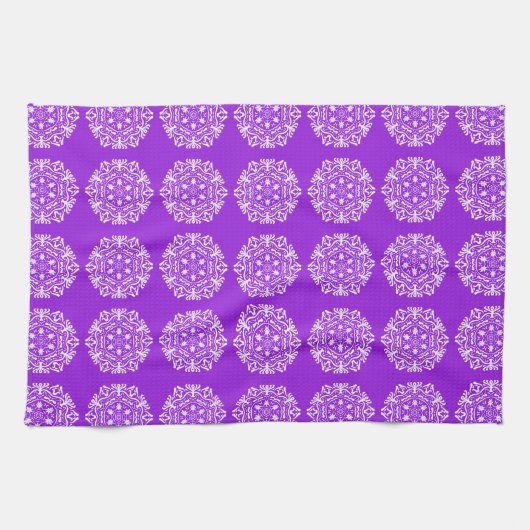 Amethyst Mandala Theedoek (Horizontaal)