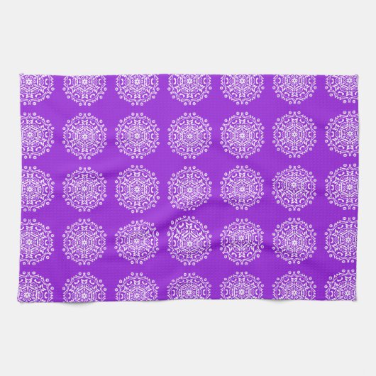 Amethyst Mandala Theedoek (Horizontaal)