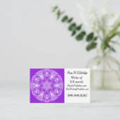 Amethyst Mandala Visitekaartje (Staand voorkant)