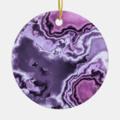 Amethyst Marble 2 Keramisch Ornament (Voorkant)