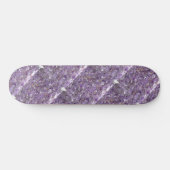 Amethyst met Gold Flecked Pattern Skateboard (Horizontaal)