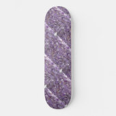 Amethyst met Gold Flecked Pattern Skateboard (Voorkant)
