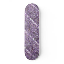 Amethyst met Gold Flecked Pattern Skateboard