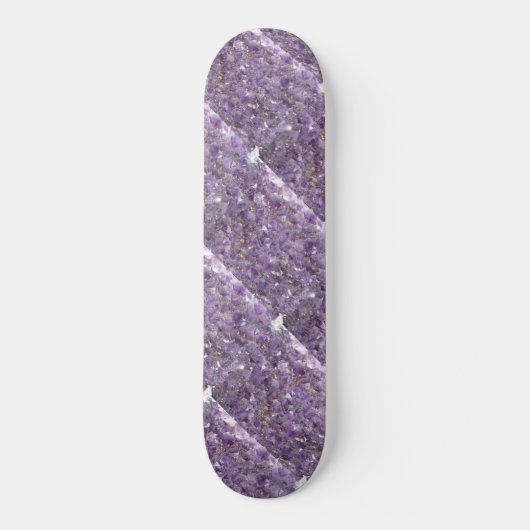 Amethyst met Gold Flecked Pattern Skateboard (Voorkant)