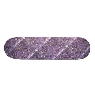 Amethyst met Gold Flecked Pattern Skateboard