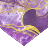Amethyst met gouden gemarmerde textuur tafelkleed (Gekanteld)