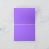 Amethyst Midnight Klok Bedankkaart (Binnen)