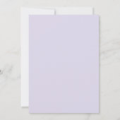 Amethyst Mint Blad Bruiloft Kaart (Achterkant)