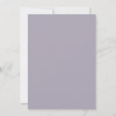 Amethyst Mint Bloesem Bruiloft Kaart (Achterkant)