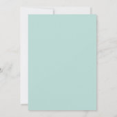 Amethyst Mint Wildebloem Bruiloft Kaart (Achterkant)