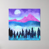 Amethyst Mist Mountains Canvas Afdruk (Voorkant)