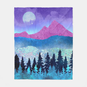 Amethyst Mist Mountains Fleece Deken