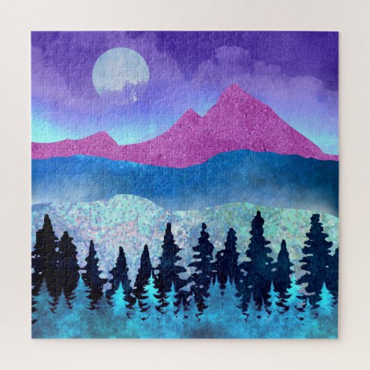 Amethyst Mist Mountains Legpuzzel (Verticaal)