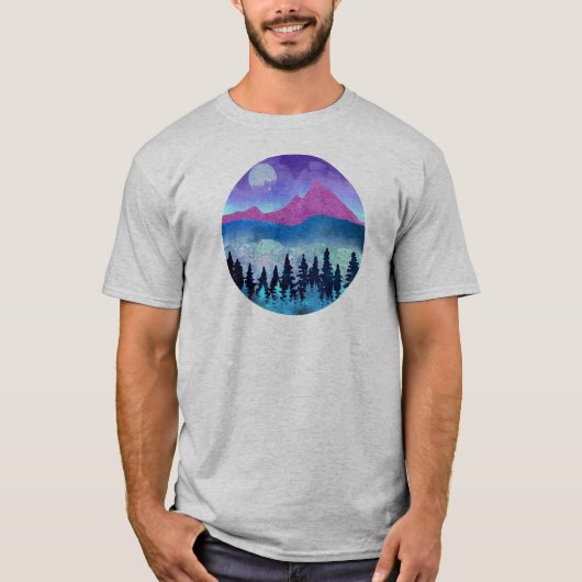 Amethyst Mist Mountains T-shirt (Voorkant)