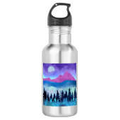 Amethyst Mist Mountains Waterfles (Voorkant)