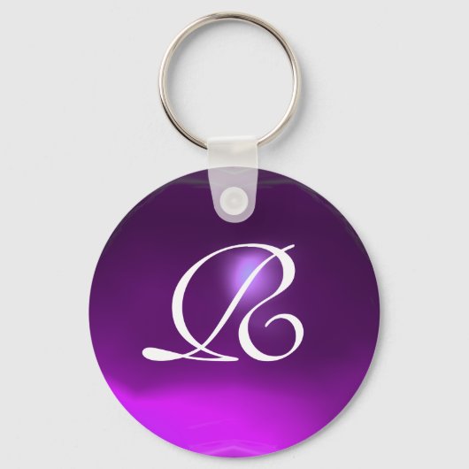 AMETHYST MONOGRAM, paars Sleutelhanger (Achterkant)