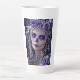 Amethyst Moon Calavera – Purple Day of the Dead Latte Mok