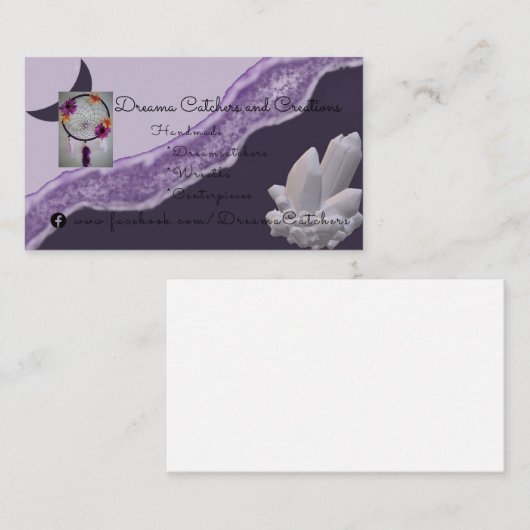 Amethyst Moon Visitekaartje (Voorkant / Achterkant)