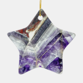 Amethyst Mountain Quartz Keramisch Ornament