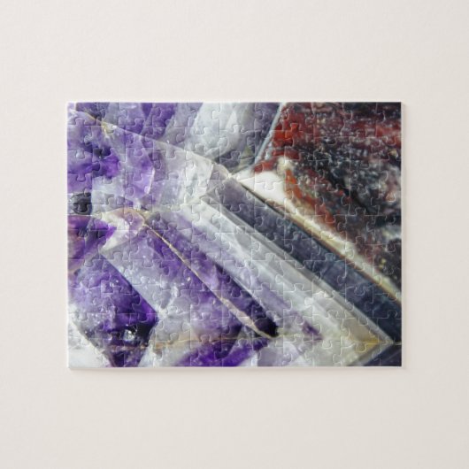 Amethyst Mountain Quartz Legpuzzel (Horizontaal)
