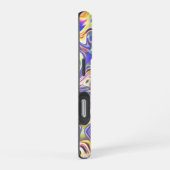 Amethyst Multicolor Amoebe Patroon iPhone Hoesje (Rechterkant)