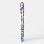 Amethyst Multicolor Amoebe Patroon iPhone Hoesje (Linkerkant)