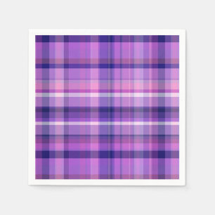 Amethyst Navy Blue Cotton Snoep Pink Madras Servetten