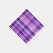 Amethyst Navy Blue Cotton Snoep Pink Madras Servetten (Hoek)